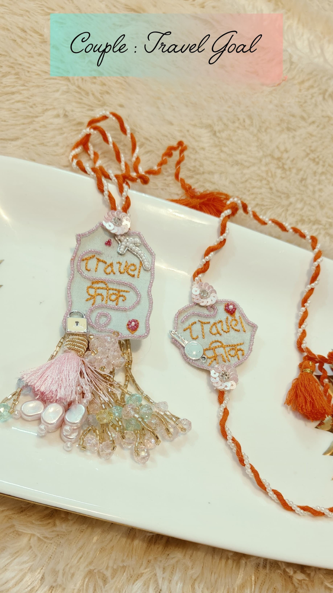 Couple Travel Goal Rakhi – For Wanderlust Souls