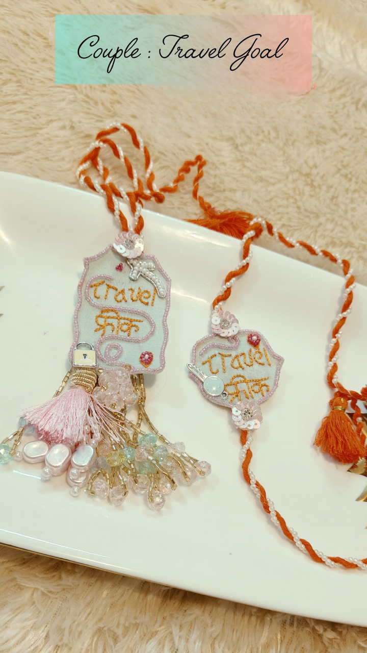 Couple Travel Goal Rakhi – For Wanderlust Souls