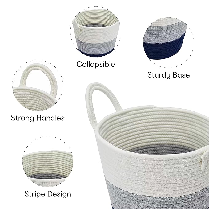 Anko Stripe Rope Basket