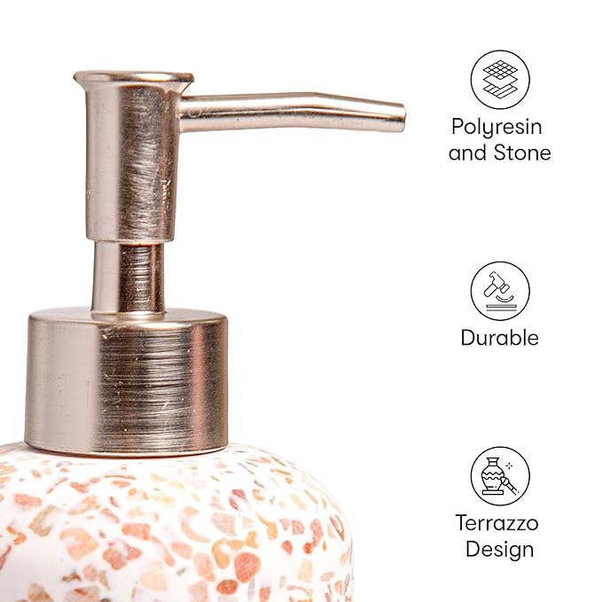 Anko Polyresin Terazzo Liquid Soap Dispenser