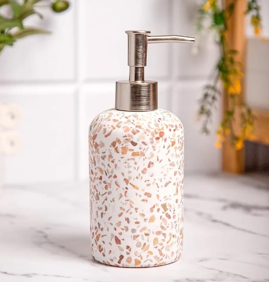 Anko Polyresin Terazzo Liquid Soap Dispenser