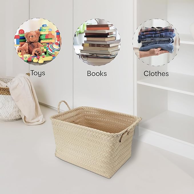 Anko Weave Design Rectangle Basket