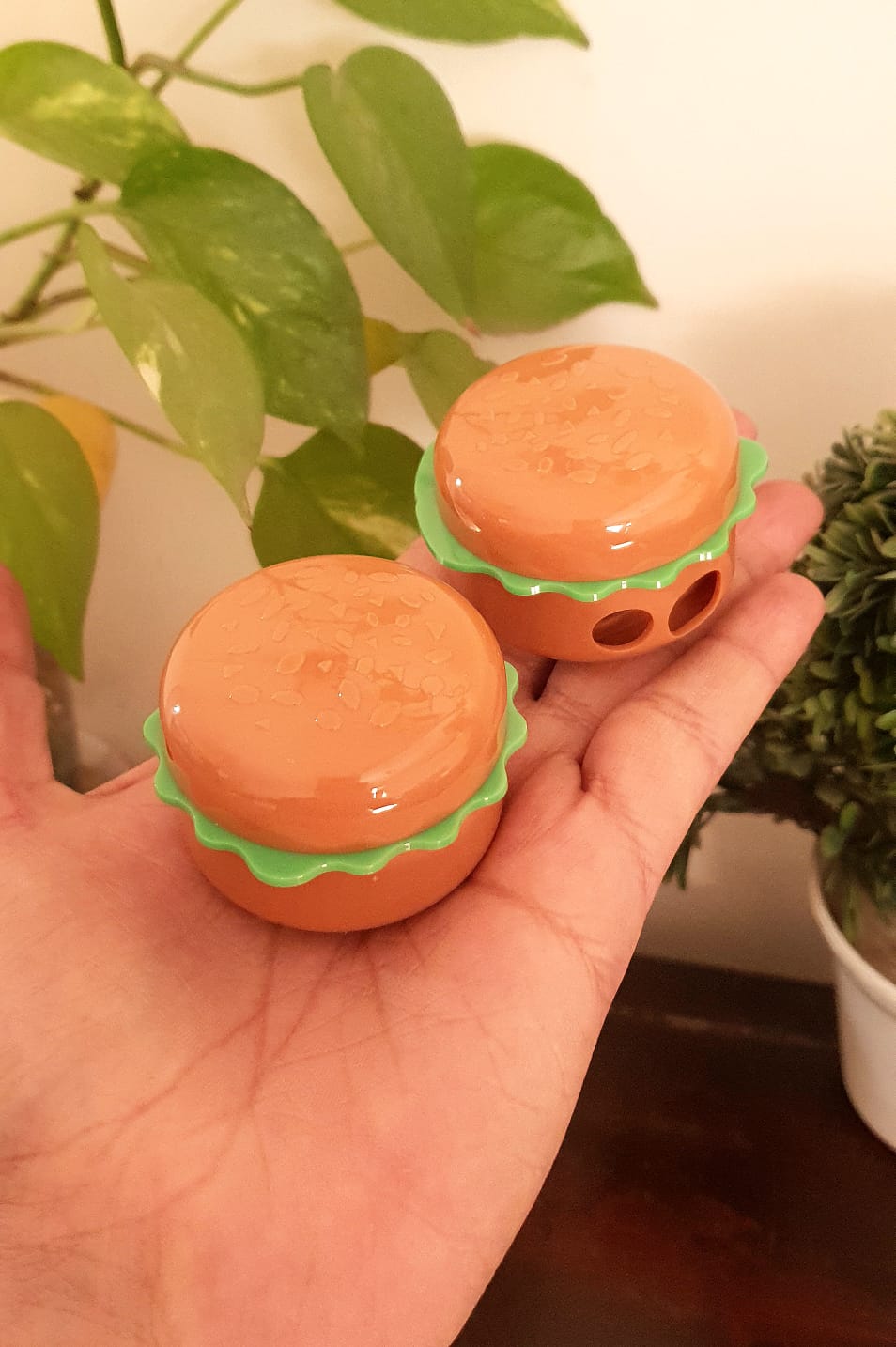 Hamburger Shape Double Hole Sharpener