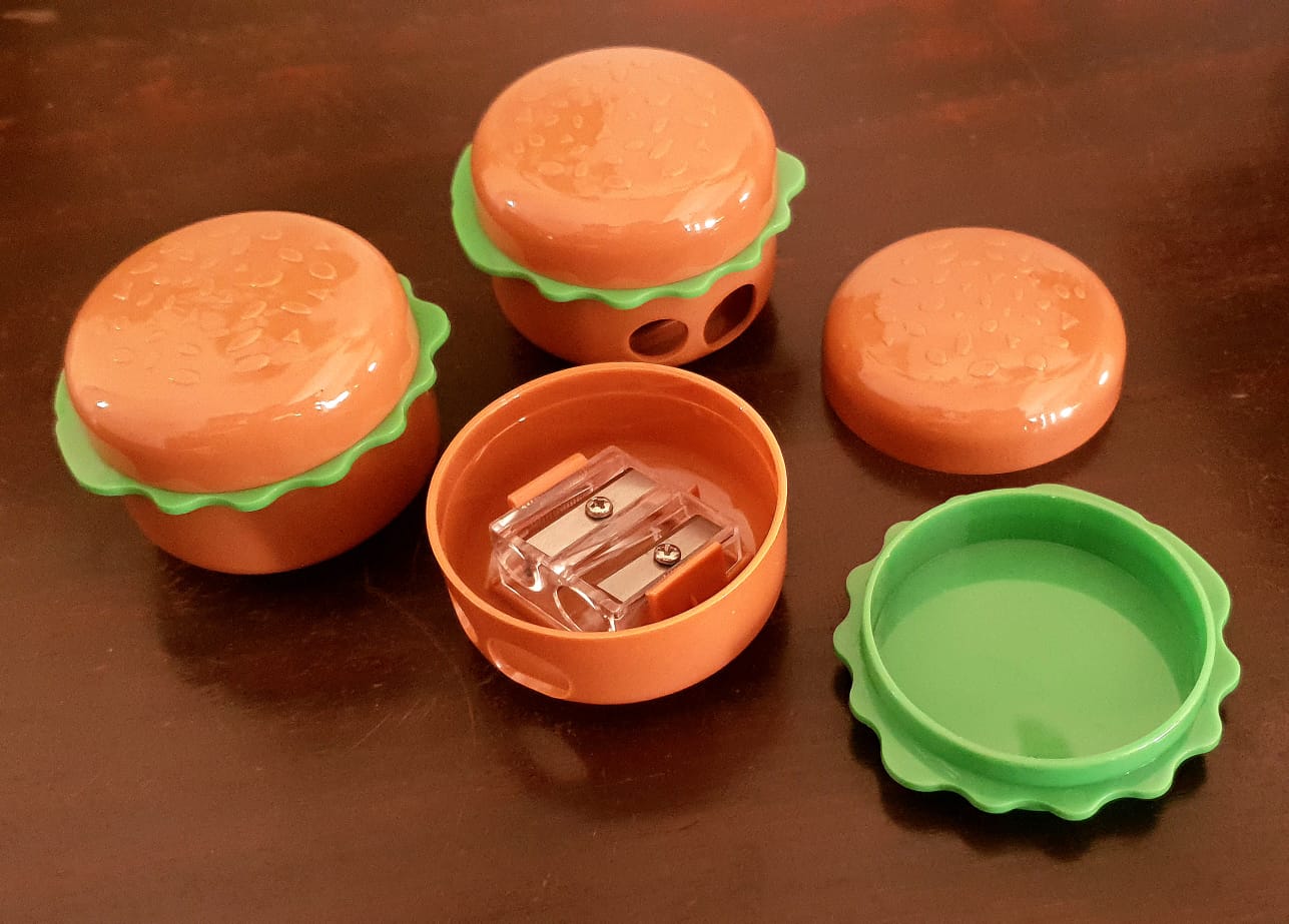 Hamburger Shape Double Hole Sharpener
