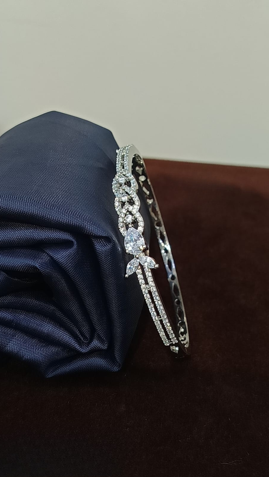 Fancy Bracelet with Cubic Zirconia Diamonds