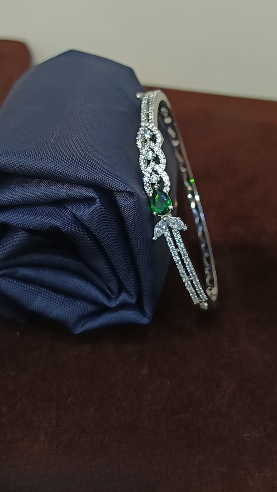 Fancy Bracelet with Cubic Zirconia Diamonds