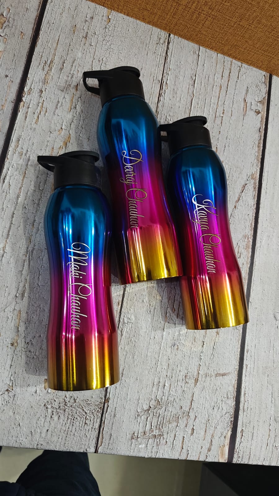 Personalized Rainbow Sport Bottle