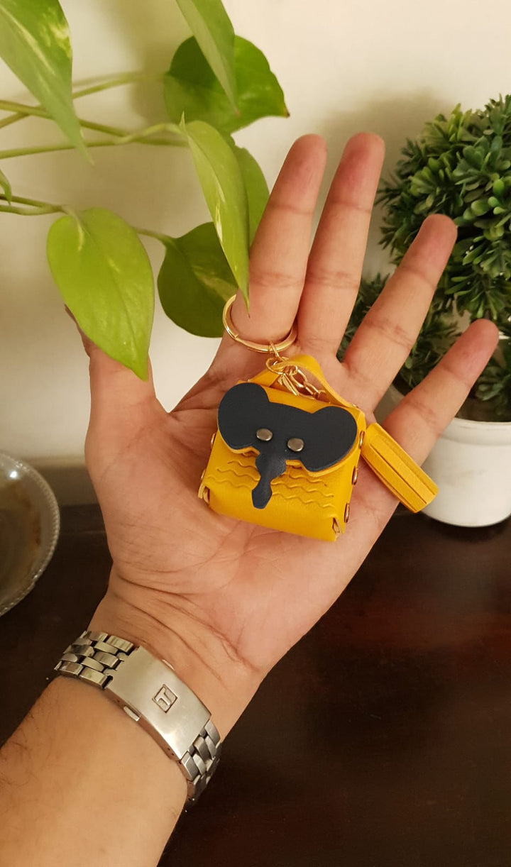 Elephant Coin Pouch Keychain