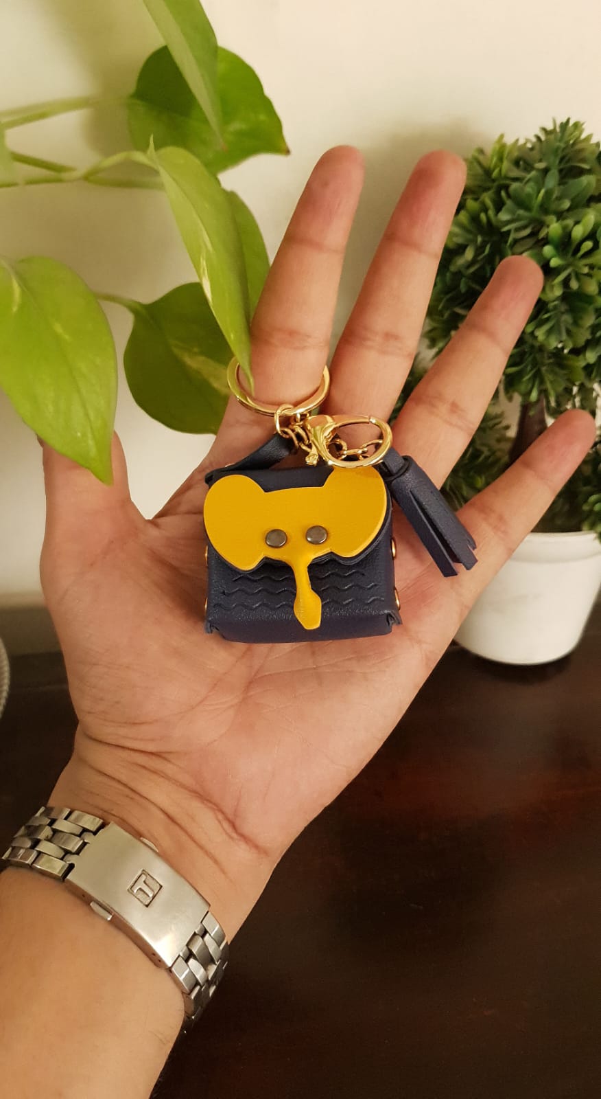 Elephant Coin Pouch Keychain