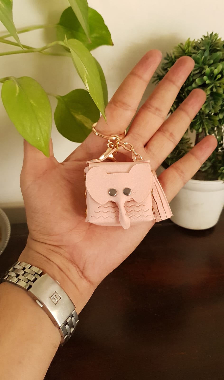 Elephant Coin Pouch Keychain