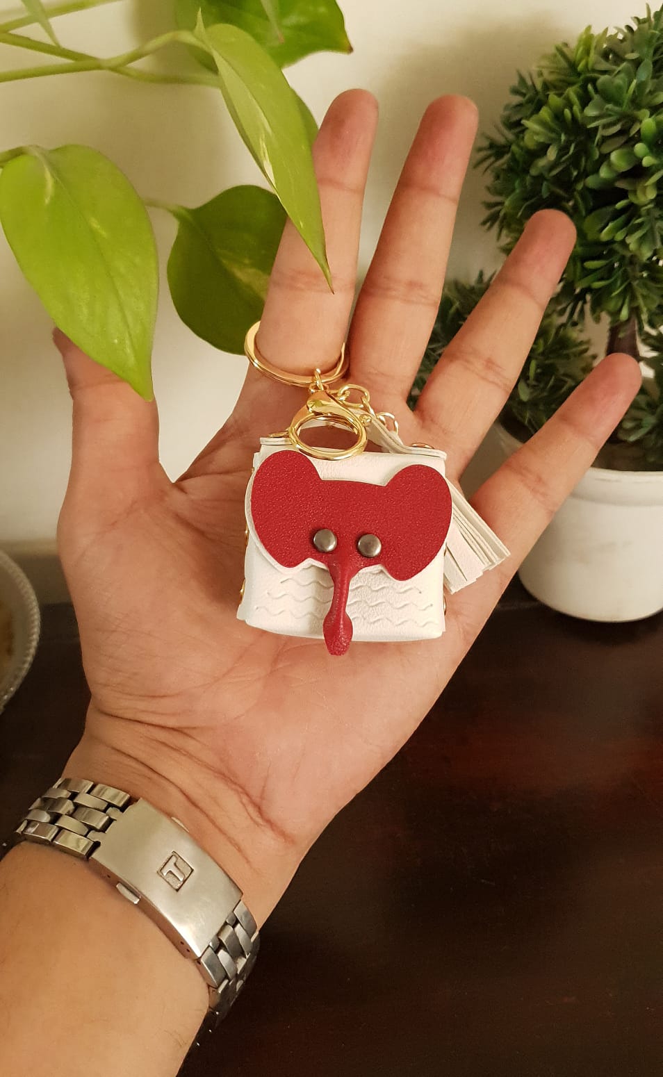 Elephant Coin Pouch Keychain