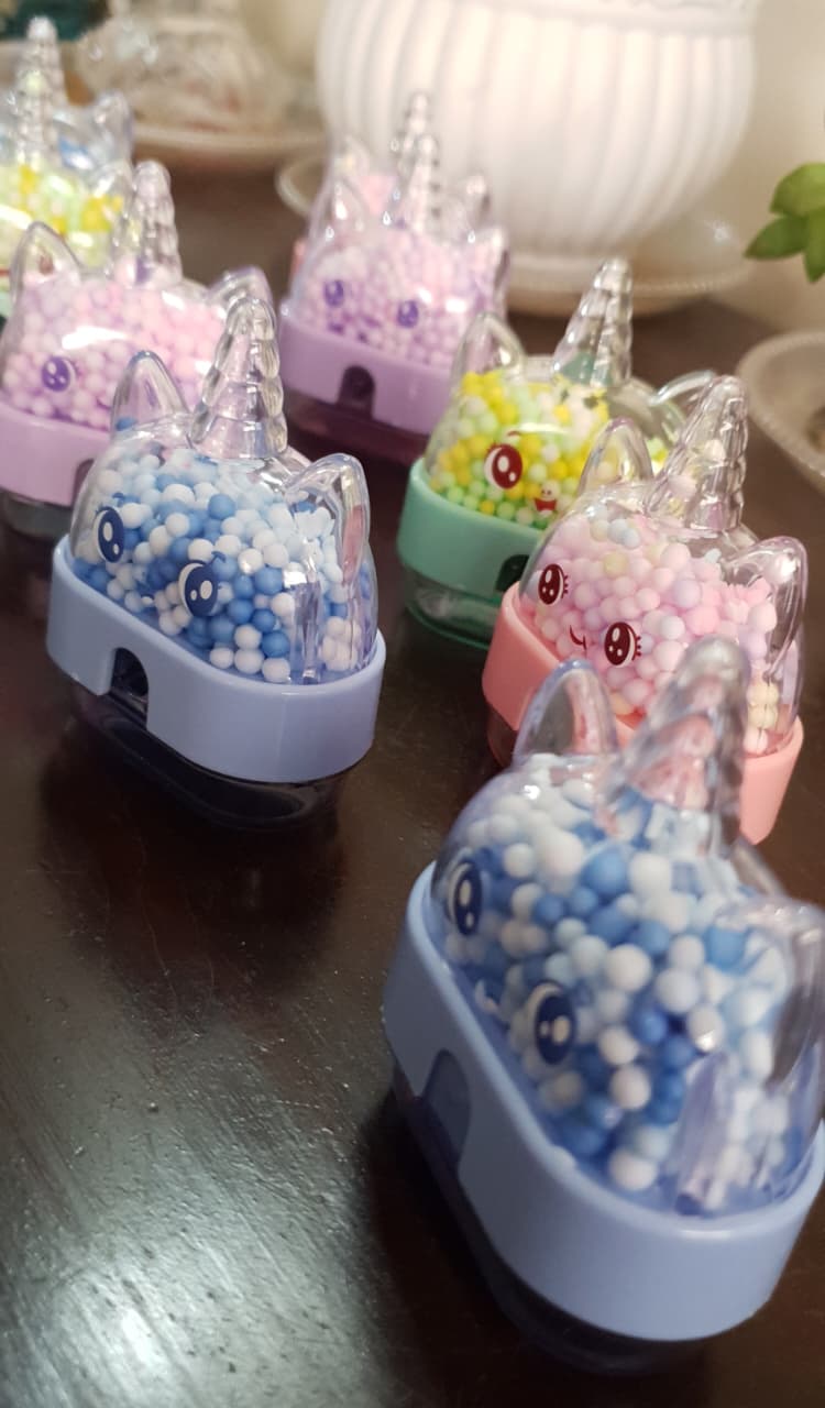 Cute Unicorn Design Pencil Sharpener for Kids (Random Colour)