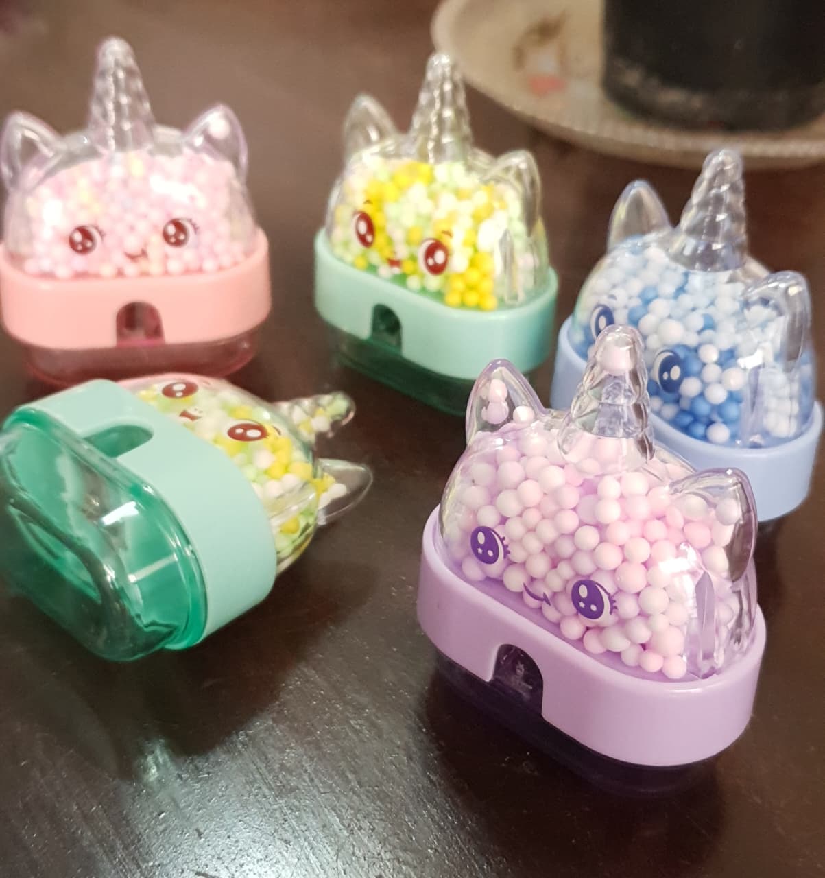 Cute Unicorn Design Pencil Sharpener for Kids (Random Colour)