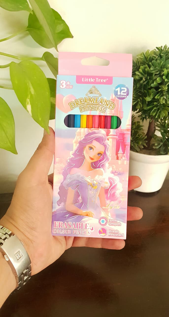 Dreamland Princess Eraseable Pencil Colors