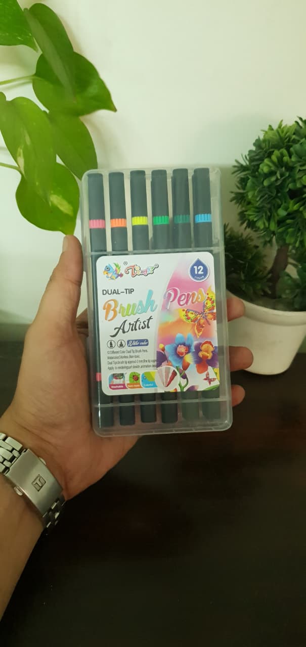 Dual Tip Brush Pens