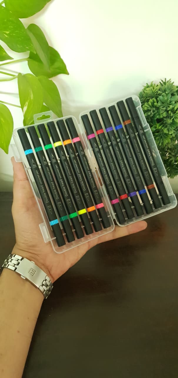 Dual Tip Brush Pens