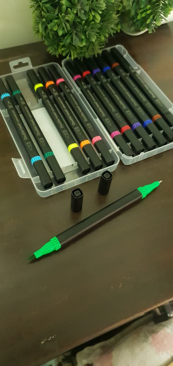 Dual Tip Brush Pens