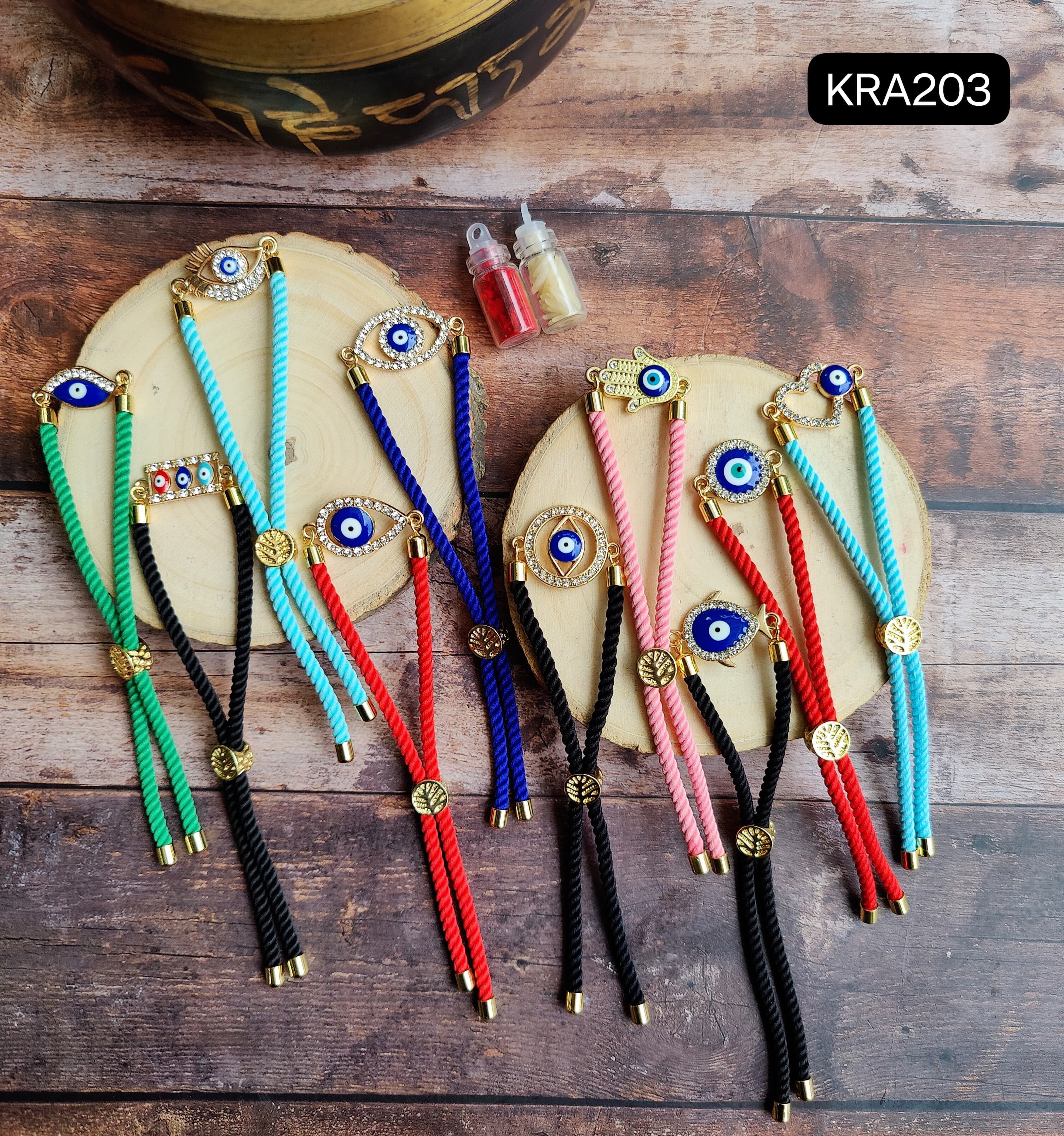 Evil Eye Rakhi Bands – Premium Adjustable Unisex Bands