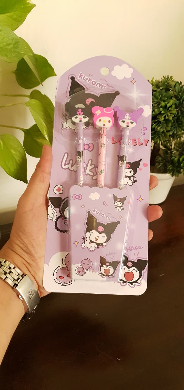 Adorable Kuromi Stationery Set