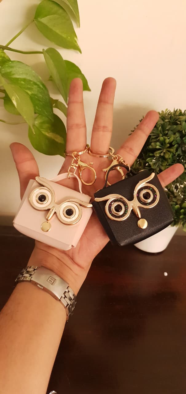 Owl Coin Pouch Keychain