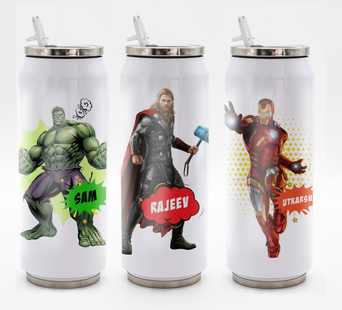 Personalised Coke Can Straw Sipper