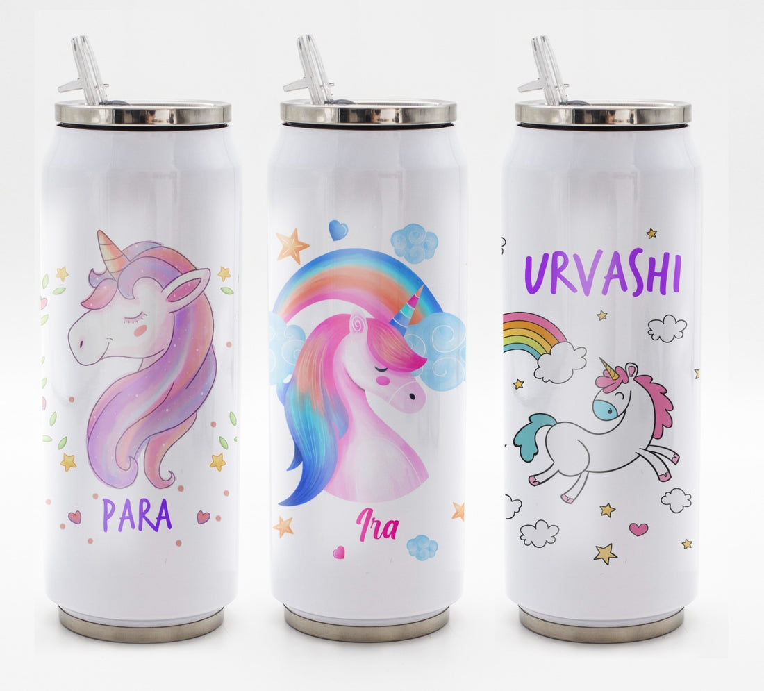 Personalised Coke Can Straw Sipper