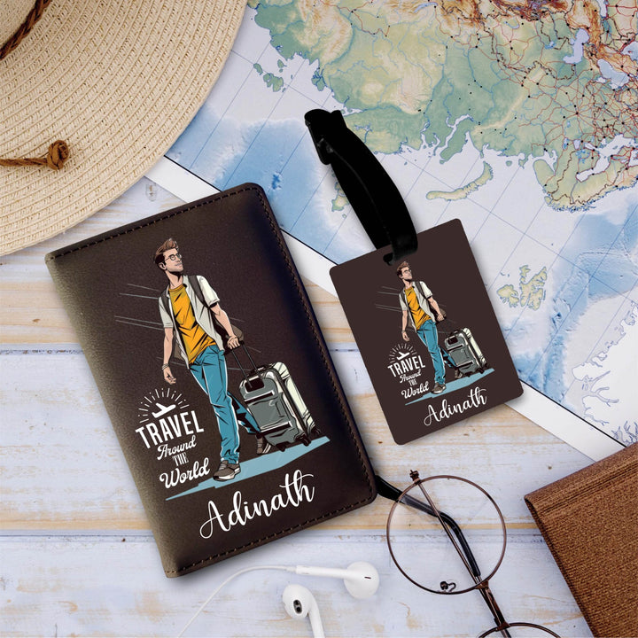Personalized Passport Cover & Bag Tag Combo