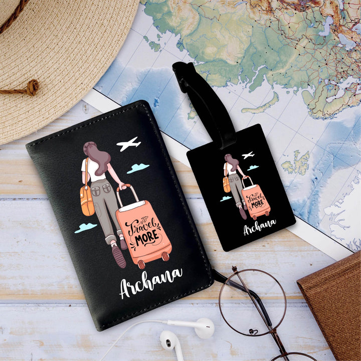 Personalized Passport Cover & Bag Tag Combo