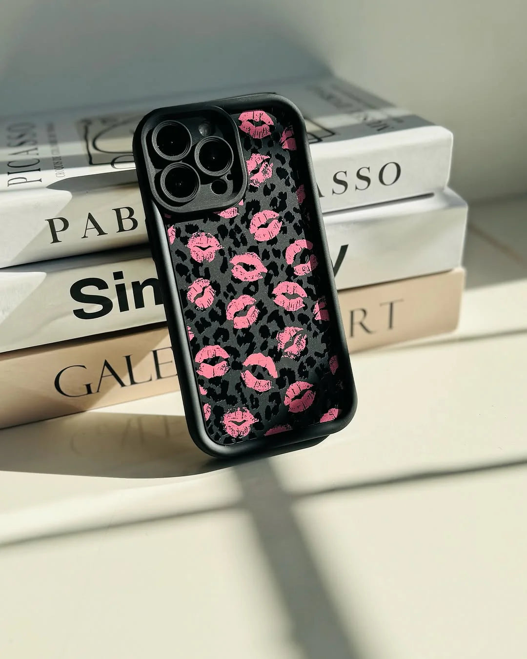 Pink Kiss Leopard iPhone Case