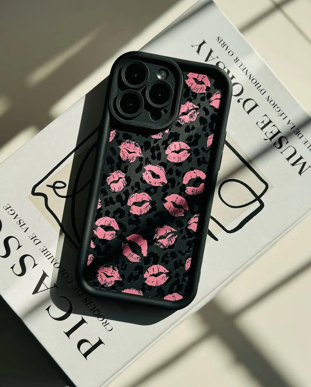 Pink Kiss Leopard iPhone Case