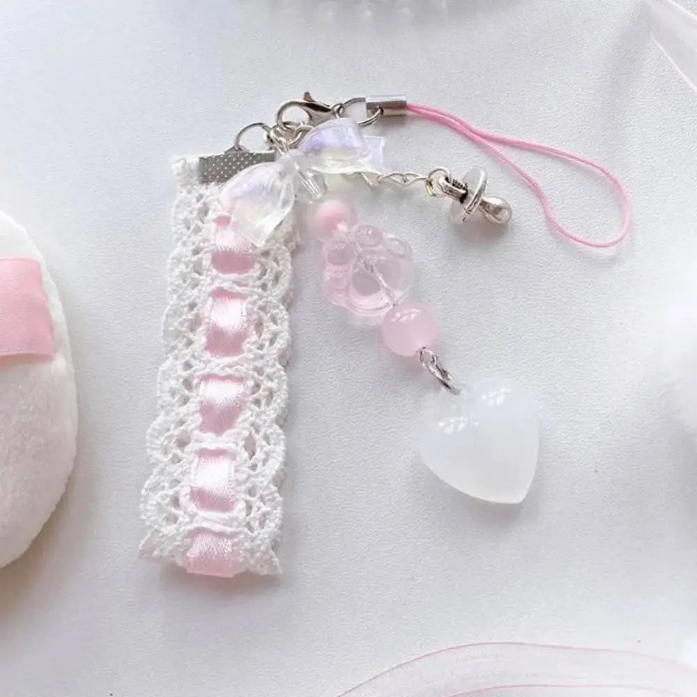Pink Ribbon Pendant Charm for iPhone