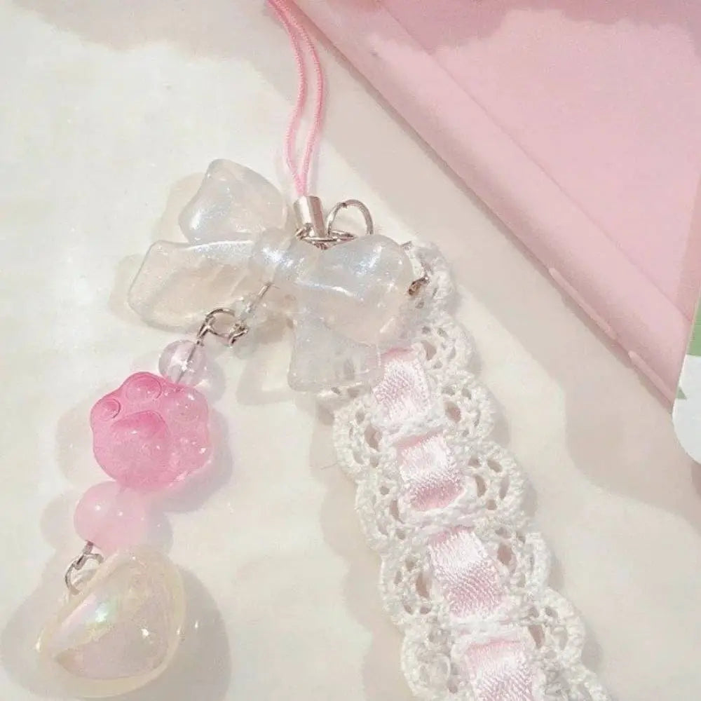 Pink Ribbon Pendant Charm for iPhone