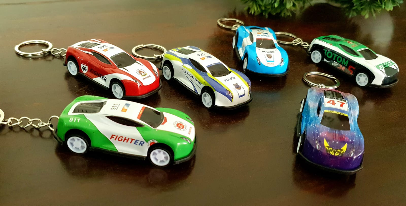 Pushback Car Keychain