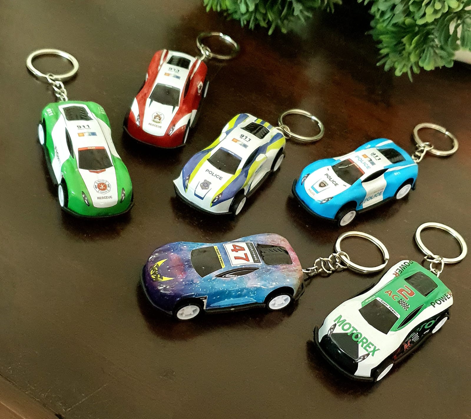 Pushback Car Keychain