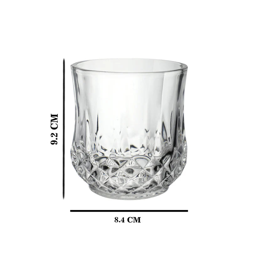 Diamond 6 Pcs Whisky Glass Set 330 Ml