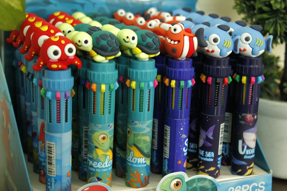 Sea Animal 10-in-1 Pen (Pack of 4, Ink Color - Multicolor)