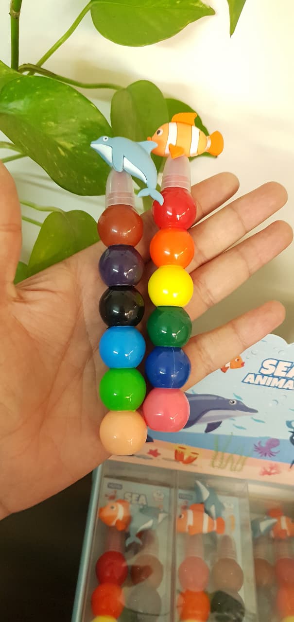 Sea Animal Theme Crayon Pens