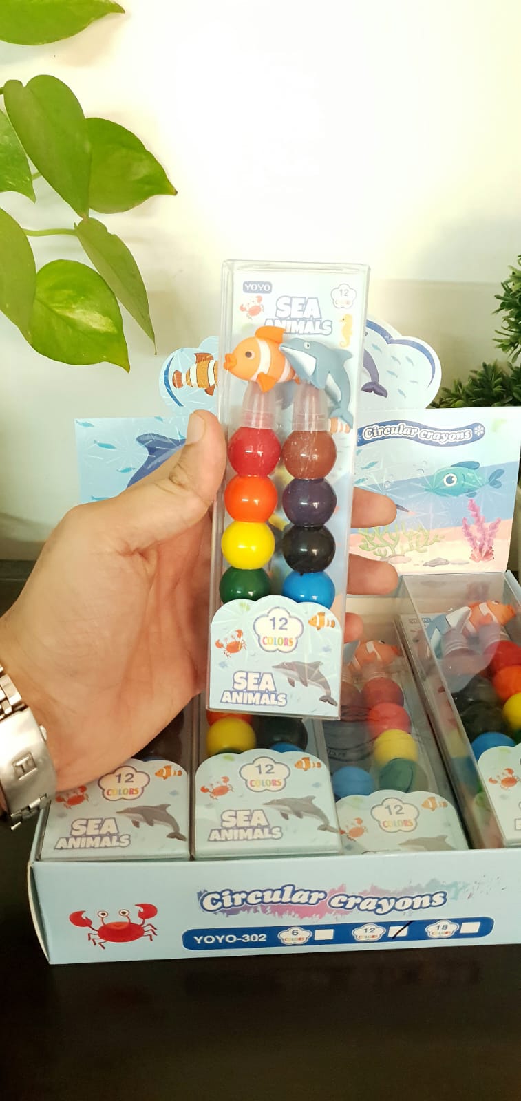 Sea Animal Theme Crayon Pens