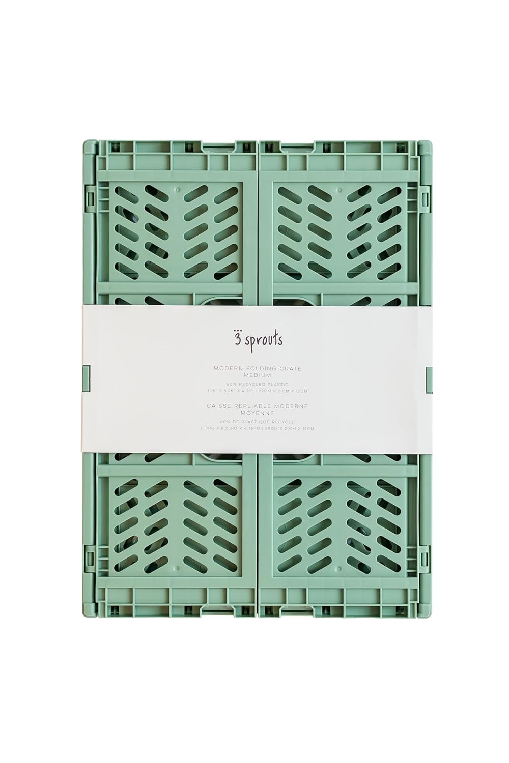 Anko Multipurpose Collapsible Storage Crate -Green