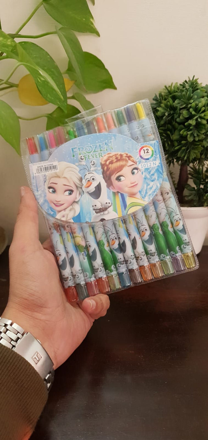 Cartoon Theme Rolling Crayons