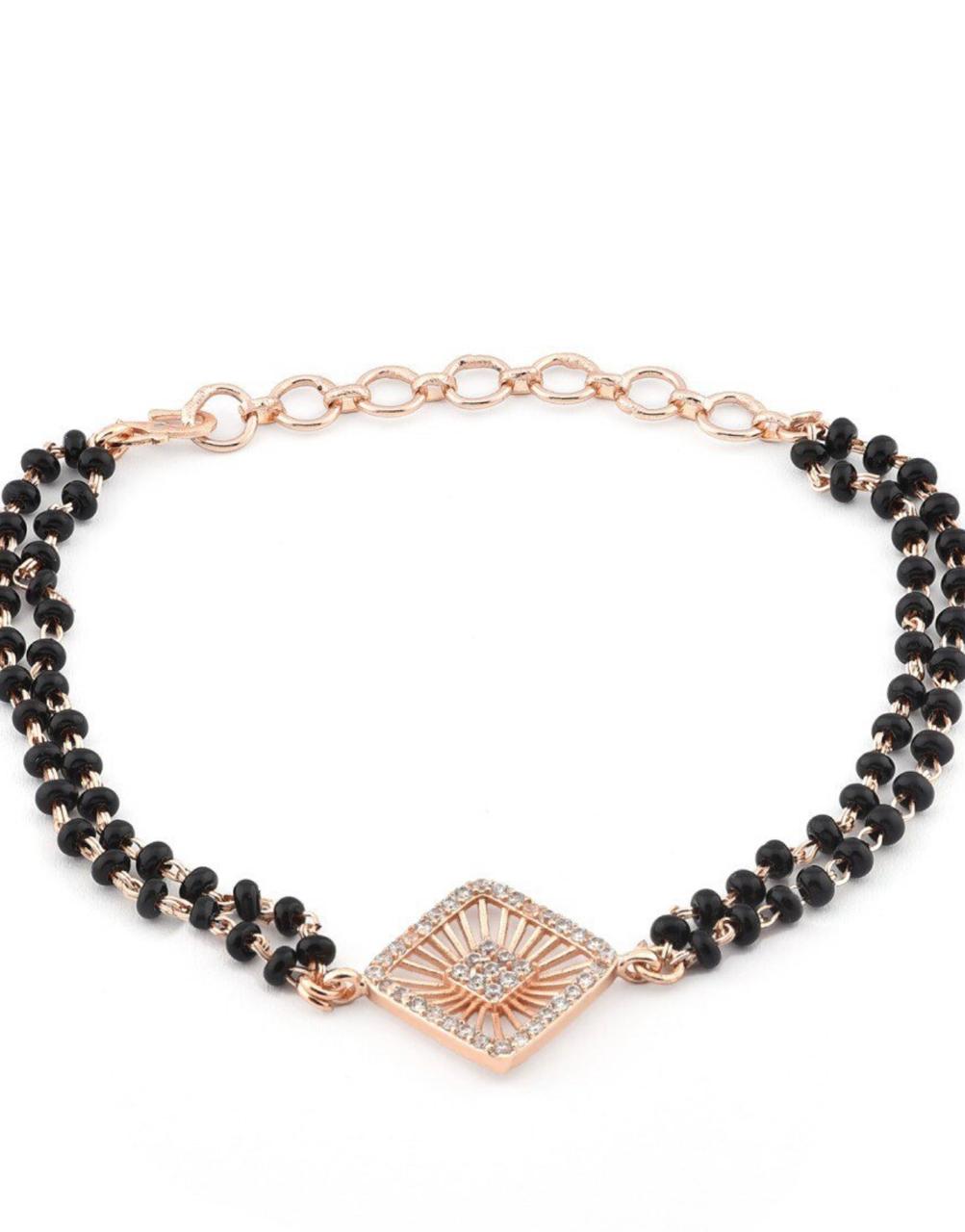 Rose Gold  Mangalsutra Bracelet For Women