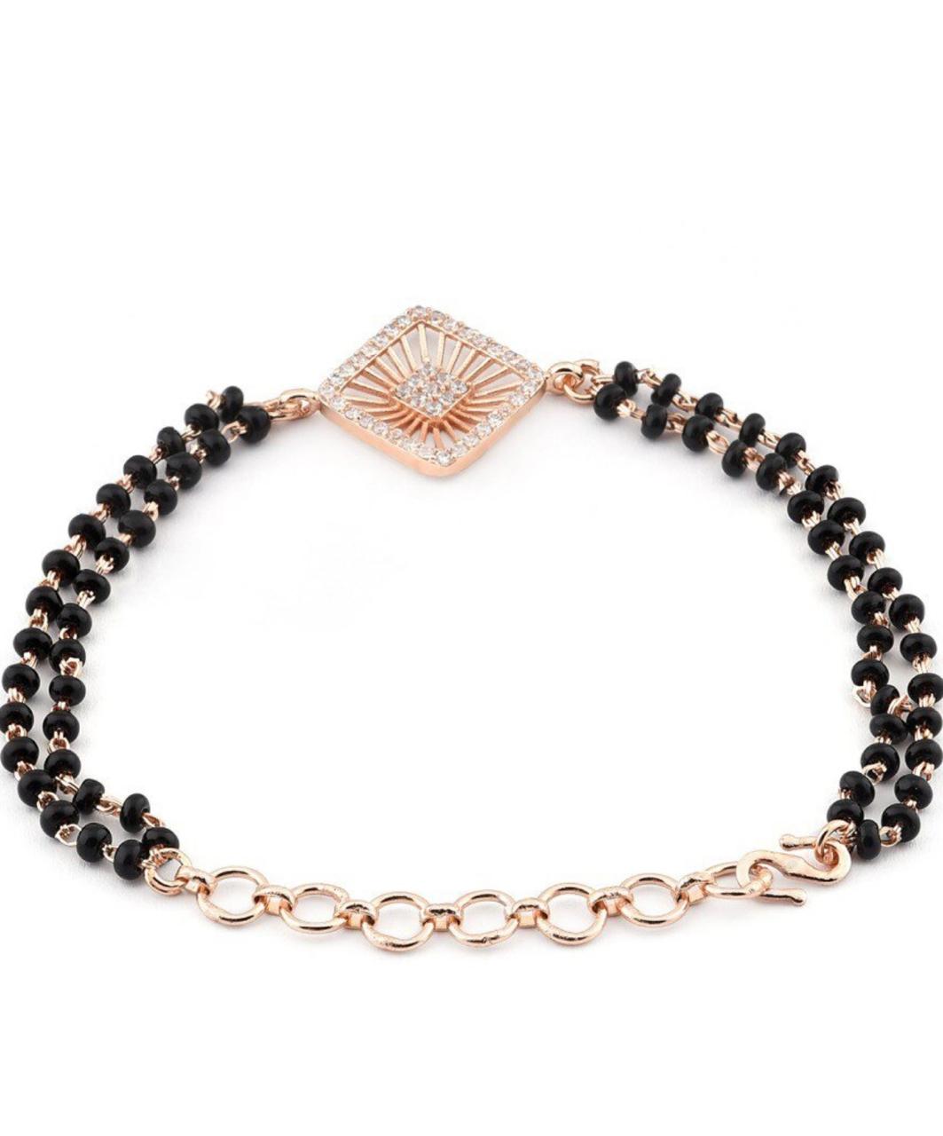 Rose Gold  Mangalsutra Bracelet For Women
